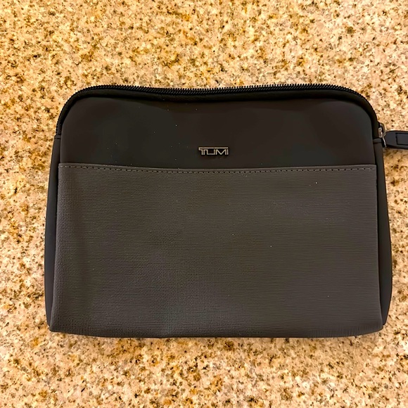 Tumi Bags Tumi For Delta Zipper Toiletries Case In Two Tone Gray